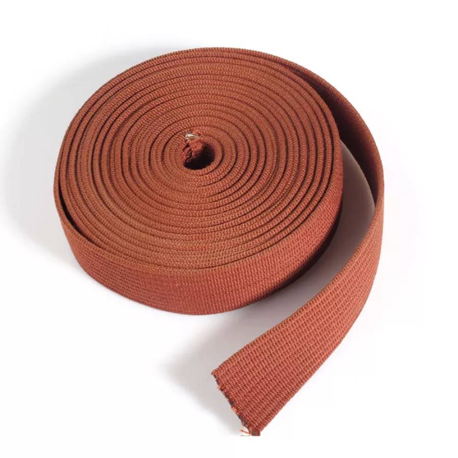 Intermediate color edge - wrapped striped elastic band