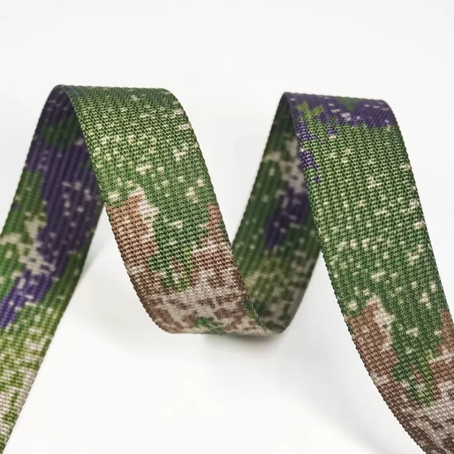 Polyester camouflage webbing