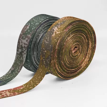 Polyester camouflage webbing